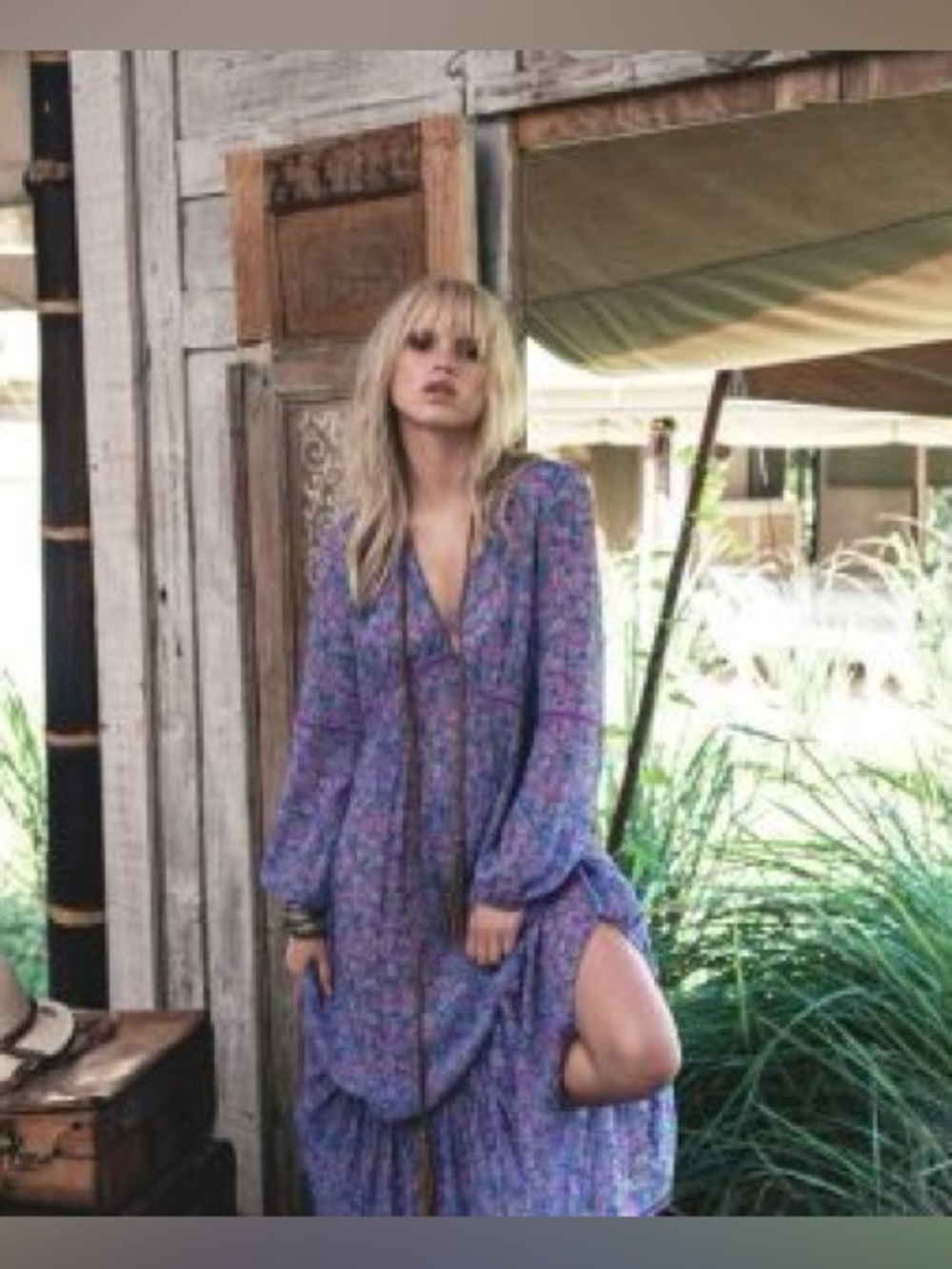 Spell Wildflower Boho Floral Maxi Dress in Purple size medium ๐ - Picture 3 of 15
